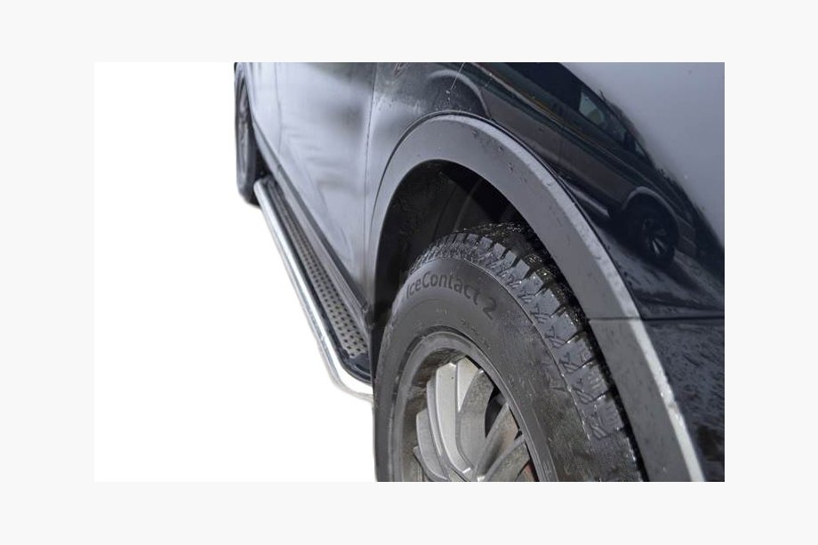 Mercedes GL-sarja X164 2006–2012 Maydos V2 sivuportaat (2 kpl, ruostumaton teräs) Image