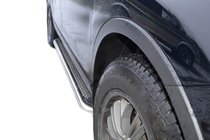 Mercedes GL-sarja X164 2006–2012 Maydos V2 sivuportaat (2 kpl, ruostumaton teräs) kuva 1