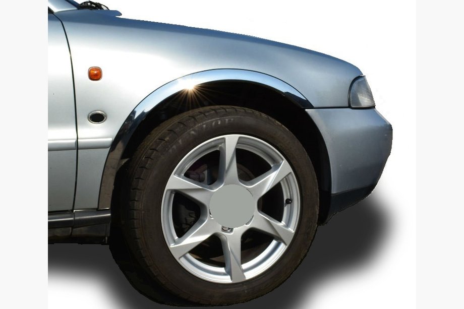 Audi A4 B5 1994–2001 Pyöränkaaren kromilistat (4 kpl, ruostumaton teräs) Image