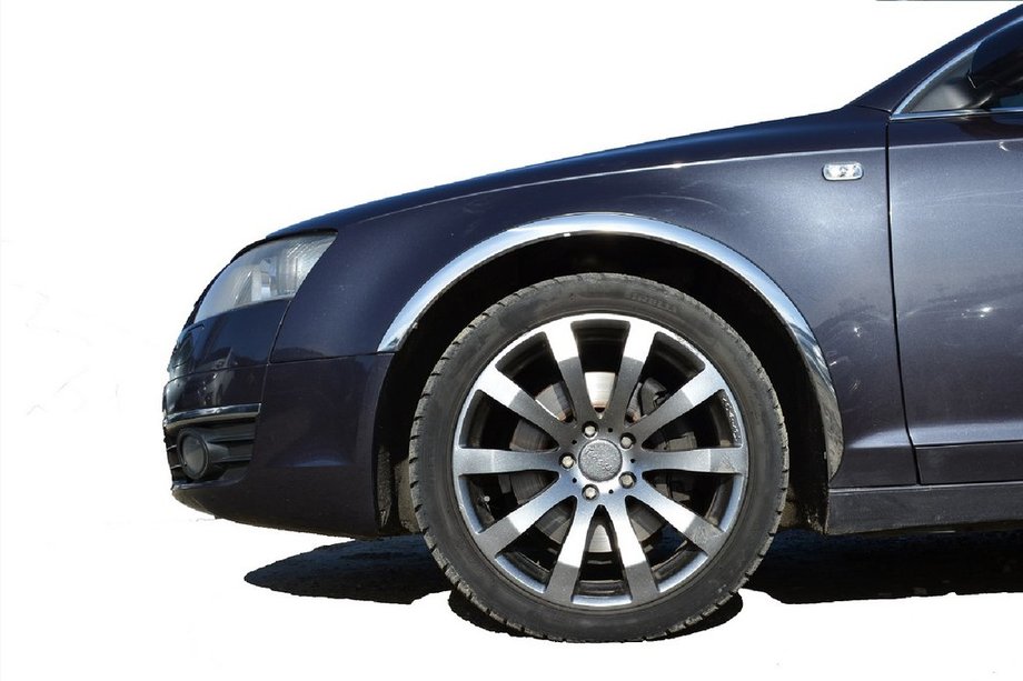 Audi A6 C6 2004–2011 Pyöränkaaren kromilistat (4 kpl, ruostumaton teräs) Image