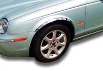 Jaguar X-Type 2001–2009 Pyöränkaaren kromilistat (4 kpl, ruostumaton teräs) kuva 1