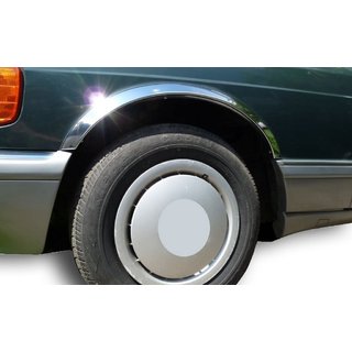 Pyöränkaaren kromilistat (4 kpl, ruostumaton teräs) Mercedes S-class W126 1979–1991 kuva 1