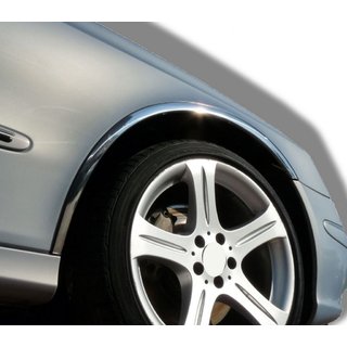 Pyöränkaaren kromilistat (4 kpl, ruostumaton teräs) Mercedes E-сlass W211 2002–2009 kuva 1