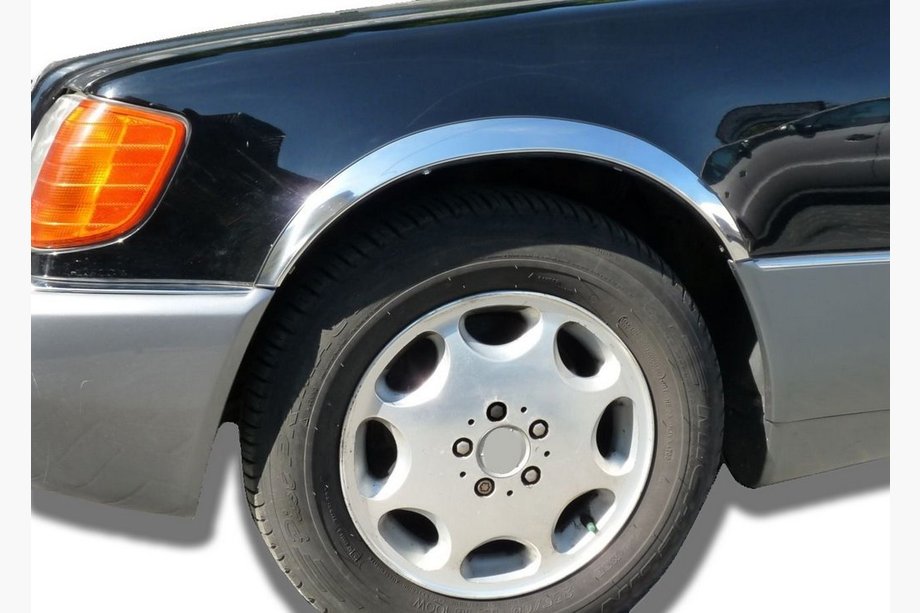 Mercedes S-sarja W140 1991–1998 Pyöränkaarilistat (Short/Long, 4 kpl, ruostumaton teräs) Image