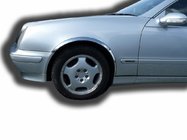 Mercedes CLK W208 1997–2002 Pyöränkaaren kromilistat (4 kpl, ruostumaton teräs) kuva 1