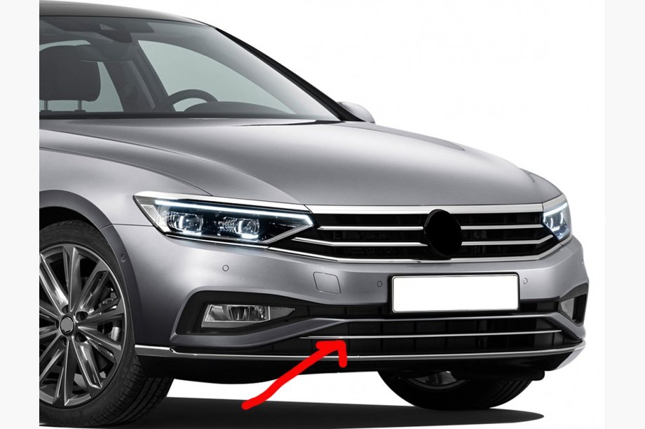 Volkswagen Passat B8 2015–2023 Puskurin ylälista (2019+, 1 kpl, ruostumaton teräs) Image