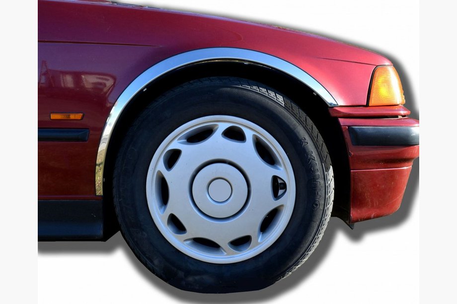 BMW 3-sarja E36 1990–2000 Pyöränkaaren kromilistat (4 kpl, ruostumaton teräs) Image