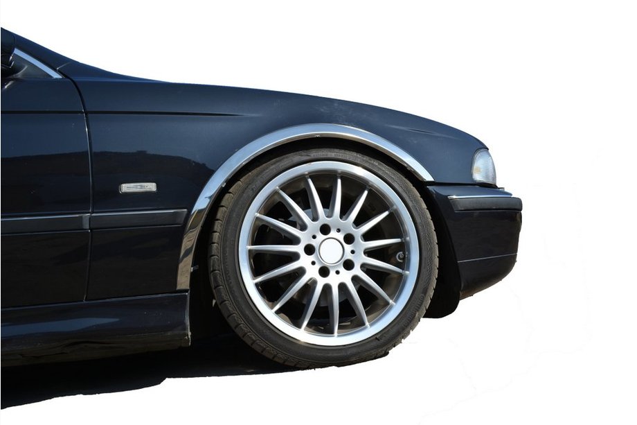 BMW 5-sarja E39 1996–2003 Pyöränkaaren kromilistat (4 kpl, ruostumaton teräs) Image