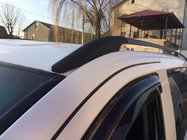 Mercedes Viano 2004–2014 Mustat ELITE-kattokaiteet (muovijalalla) Lyhyt akseliväli (Short, Compact) kuva 3