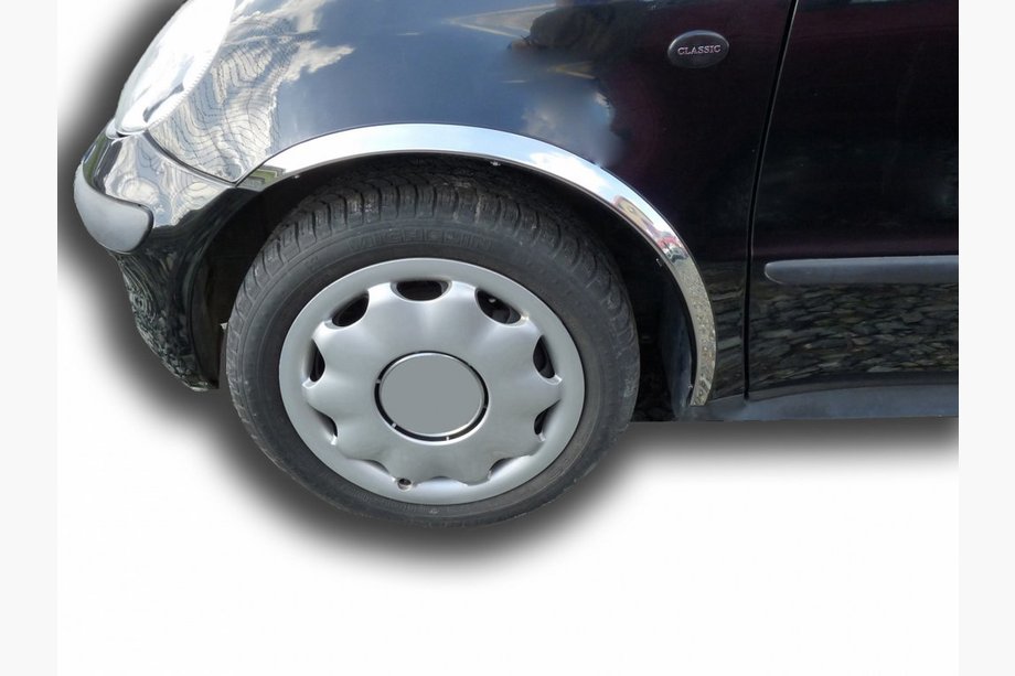 Mercedes A-sarja W168 1997–2004 Pyöränkaaren kromilistat (4 kpl, ruostumaton teräs) Image