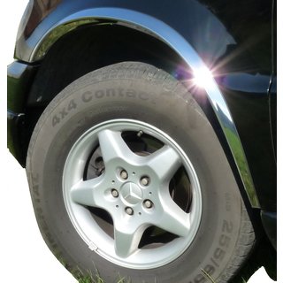 Pyöränkaaren kromilistat (4 kpl, ruostumaton teräs) Mercedes ML W163 1997–2005 kuva 1