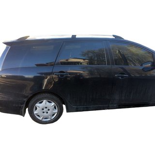 Kromatut kattokaiteet (2 kpl, alumiini) Mitsubishi Grandis 2003–2011 kuva 1