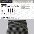 Mitsubishi Lancer X 2008– Tarjous! Kojelaudan koristelistat hiilikuitukuosilla kuva 1