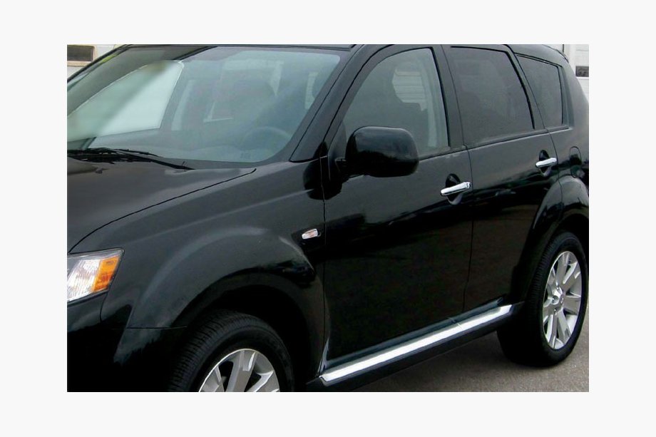 Mitsubishi Outlander 2006–2012 Omsa ovenkahvojen kromisuojat (4 kpl, ruostumaton teräs) Image