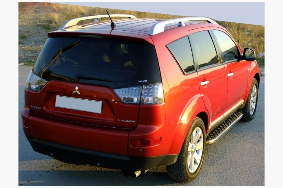 Peugeot 4007 2007–2013 BlackLine-sivuporrassarja (2 kpl, alumiini) Image