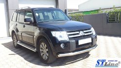 Mitsubishi Pajero Wagon III 1999–2006 Keulasuoja ST008 (ruostumaton teräs) kuva 5