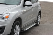 Mitsubishi ASX 2010–2023 Allmond Grey sivuportaat (2 kpl, alumiini) kuva 1