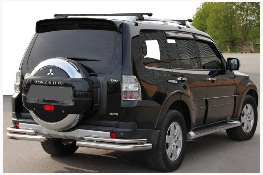 Mitsubishi Pajero Wagon III 1999–2006 Takakaari AK003 Tupla (ruostumaton teräs) Image