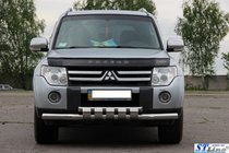 Mitsubishi Pajero Wagon III 1999–2006 Etupuskurisuoja ST015 (ruostumaton teräs) kuva 3