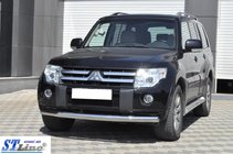 Mitsubishi Pajero Wagon III 1999–2006 Keulasuoja ST008 (ruostumaton teräs) kuva 3