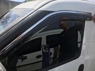 Fiat Doblo II 2010–2022 Ikkunatuuliohjaimet kromilistalla (4 kpl, Niken) kuva 3