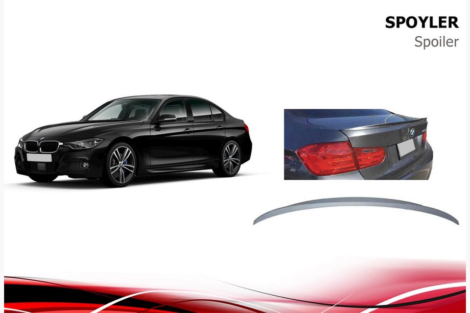 BMW 3-sarja F30/F31 2012–2019 Niken-spoileri (maalattavaksi) Image