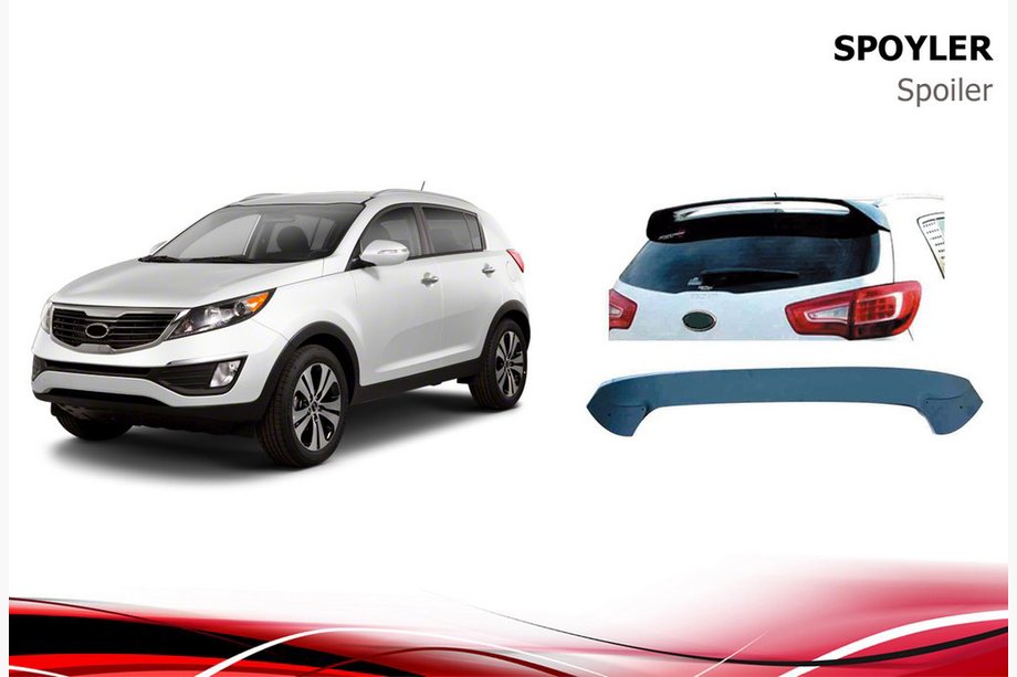 Kia Sportage 2010–2015 Niken-spoileri (maalattavaksi) Image