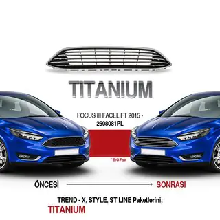 Etusäleikkö (Titanium) Ford Focus III 2011–2017 kuva 3