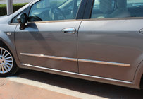 Fiat Linea 2006–2018 Oven kromilistat (4 kpl, ruostumaton teräs) kuva 1