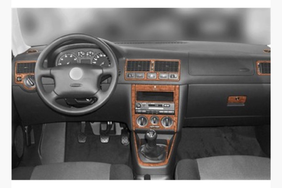 Volkswagen Golf 4 1997–2006 Kojelaudan suojat Puukuosi Kuva 6