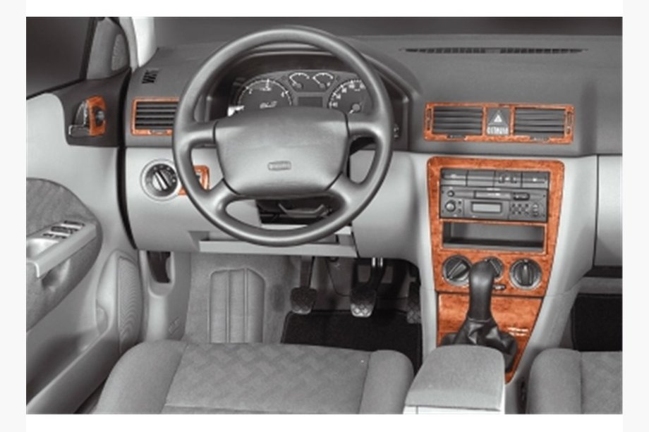 Skoda Octavia I Tour A4 1996–2010 Kojelaudan koristelistat (2000+) Hiilikuitu Kuva 5