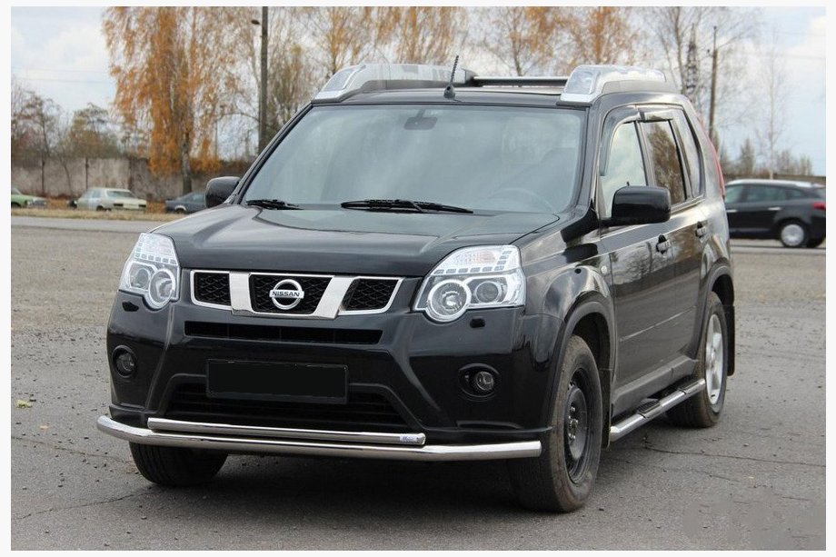 Nissan X-trail T31 2007–2014 Etuputki ST014 (ruostumaton teräs) Image
