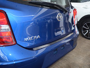 Nissan Micra K13 2011–2016 Takapuskurin suojalista Natanika (ruostumaton teräs) kuva 1