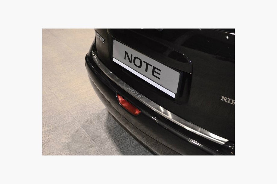 Nissan Note 2004–2012 Takapuskurin suojalista taivutuksella Натанико (2005-2007, ruostumaton teräs) Image