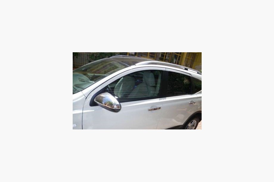 Nissan Qashqai 2007–2010 Peilien kromikuoret (Omsa, 2 kpl, ruostumaton teräs) Image