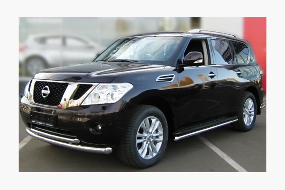 Nissan Pathfinder R51 2005–2014 Kaksiputkinen etusuojakaari (ruostumaton teräs) Image