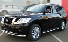 Nissan Pathfinder R51 2005–2014 Kaksiputkinen etusuojakaari (ruostumaton teräs) kuva 1