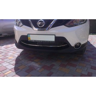 Etupuskurin suojalista (2014-2017, ruostumaton teräs) Nissan Qashqai 2014–2021 kuva 2