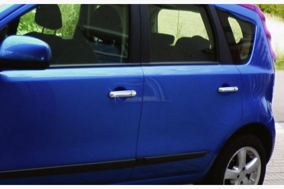 Nissan Note 2004–2012 Ovenkahvan kromisuojat (4 kpl, ruostumaton teräs) Image