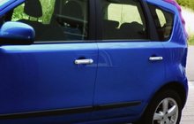 Nissan Note 2004–2012 Ovenkahvan kromisuojat (4 kpl, ruostumaton teräs) kuva 1