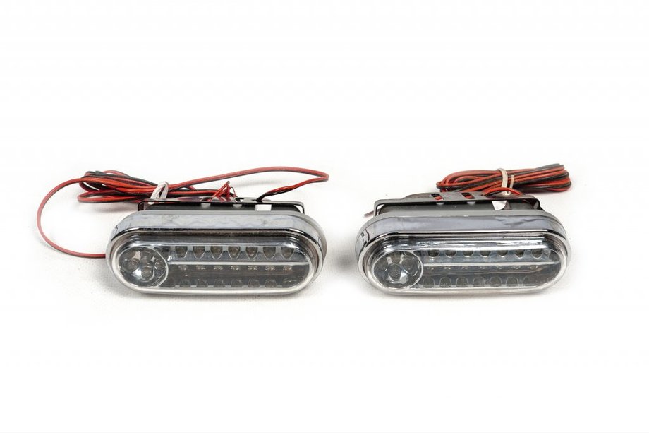 Siniset LED DRL-sumuvalot Image