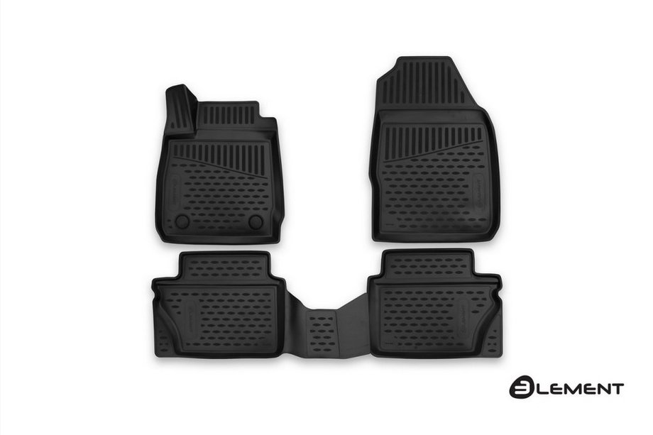 Ford Fiesta 2008–2017 (2015↗) 3D-kumimatot matkustamoon (4 kpl, Novline) Image