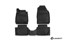 Ford Fiesta 2008–2017 (2015↗) 3D-kumimatot matkustamoon (4 kpl, Novline) kuva 1