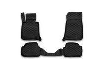 BMW 1-sarja E81/E82/E87/E88 2004–2011 Kumimatot matkustamoon (4 kpl, Novline) 3D kuva 1
