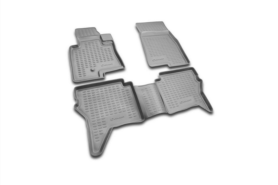 Mitsubishi Pajero Wagon IV 2006–2021 Kumimatot matkustamoon (4 kpl, Novline) 3D Image