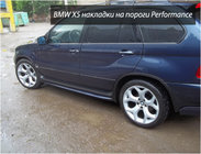 BMW X5 E53 1999–2006 Performance-sivuhelmat (2 kpl, maalattavaksi) kuva 1