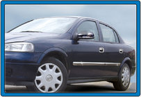 Opel Astra G Classic 1998–2012 Ovilistat (4 kpl, ruostumaton teräs) Carmos - turkkilainen teräs kuva 1