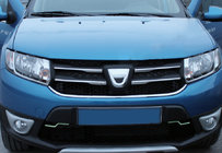 Dacia Logan MCV 2013–2020 Etusäleikön listat (4 kpl, ruostumaton teräs) kuva 1