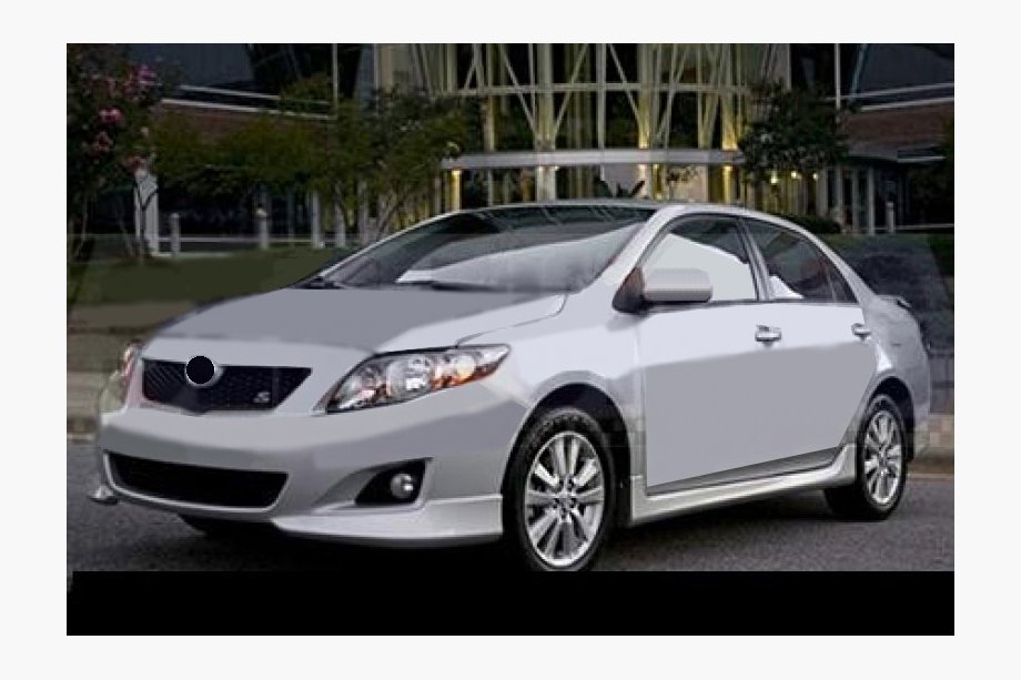 Toyota Corolla 2007–2013 Etupuskurin lippa (maalattava) Kuva 1