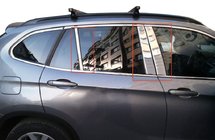 BMW X1 E84 2009–2015 Ovipilarien koristelistat (ruostumaton teräs) 6 kpl kuva 1